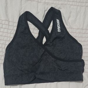 Gymshark Charcoal Cross-Back Sports Bra